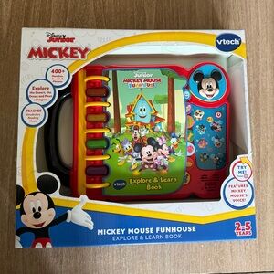 VTech Disney Junior Mickey Mouse Funhouse Explore & Learn Book Baby Toddler Toy*